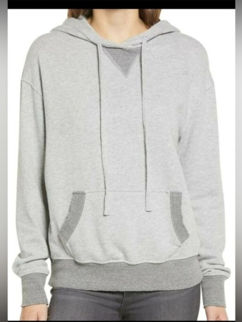 Everleigh Grey Long Sleeve Hoodie Size XL